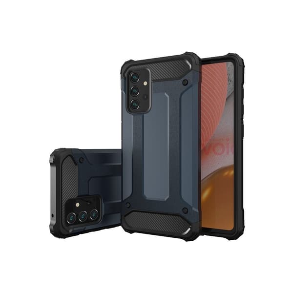 Galaxy A72 4G Skal Hybrid Armor Tough Rugged - Silver