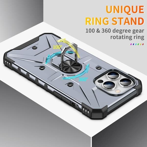 iPhone 14 Pro Max Skal Ringhållare Armor - Baby Blå