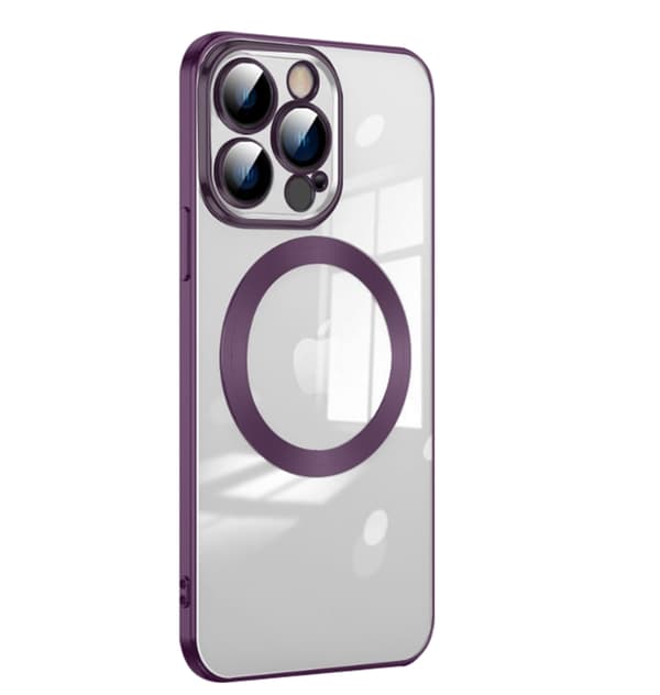 iPhone 14 Pro Max Skal Magsafe Electroplating Magnetic - Lila