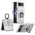 Miniatyrbild 1 av 8: GKK Galaxy Z Flip 4 Skal Ringhållare Kickstand - Vit