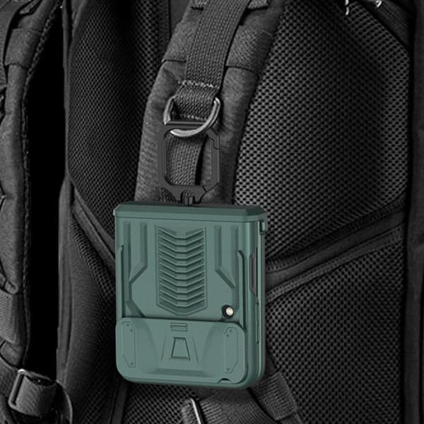 GKK Galaxy Z Flip 4 Skal Ringhållare Kickstand - Rosa