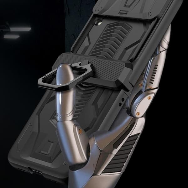 GKK Galaxy Z Flip 4 Skal Ringhållare Kickstand - Rosa