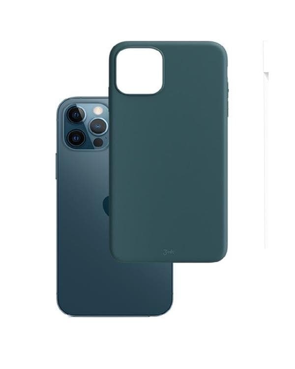 3MK iPhone 12/12 Pro Skal Libbsticka Matt - Grön