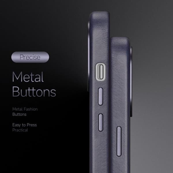 BOOM iPhone 14 Plus Skal Magsafe Äkta Läder - Svart