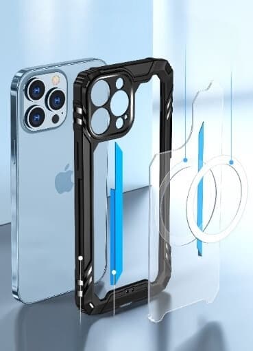 iPhone 14 Pro Max Skal Magsafe Tough Armor - Silver