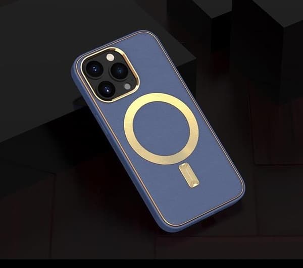 BOOM iPhone 13 Pro Max Skal Magsafe Läder - Lavender