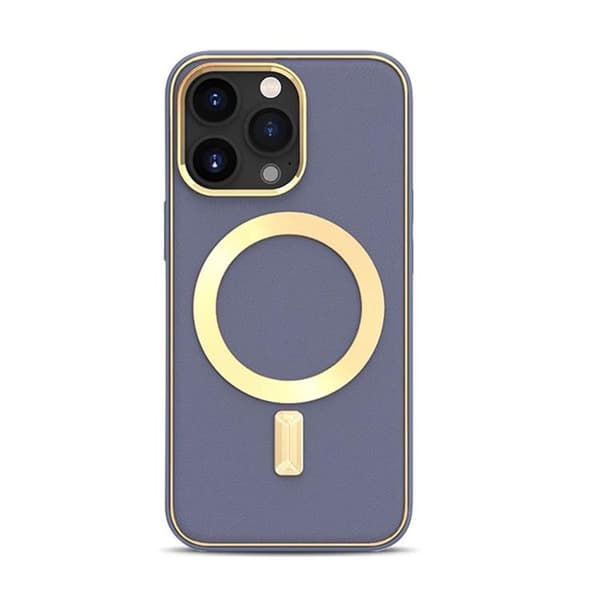 BOOM iPhone 13 Pro Max Skal Magsafe Läder - Lavender