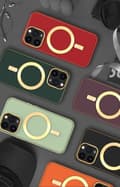 Miniatyrbild 10 av 10: BOOM iPhone 13 Pro Skal Magsafe Läder - Plum Röd