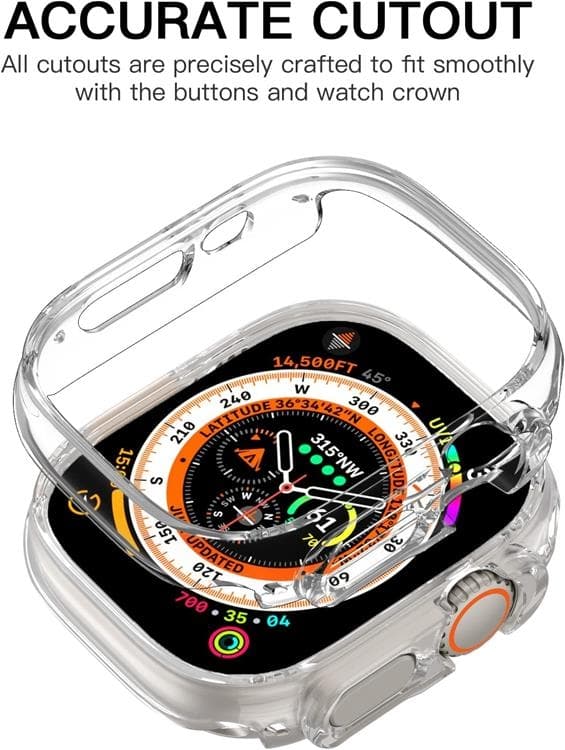 Apple Watch Ultra (49mm) Skal Shockproof - Clear