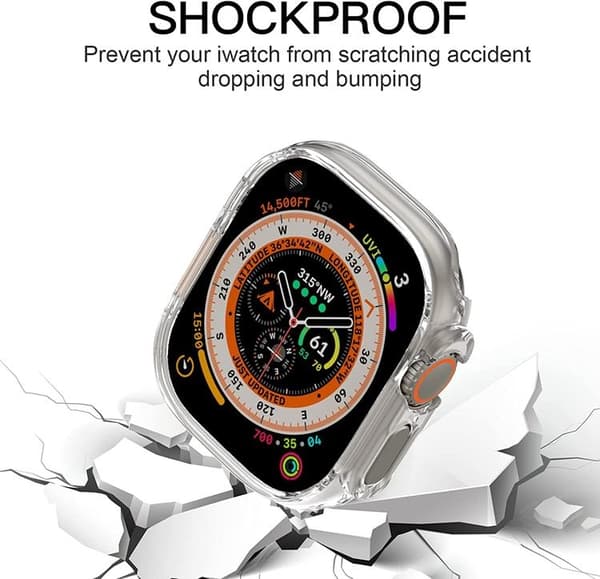 Apple Watch Ultra (49mm) Skal Shockproof - Clear