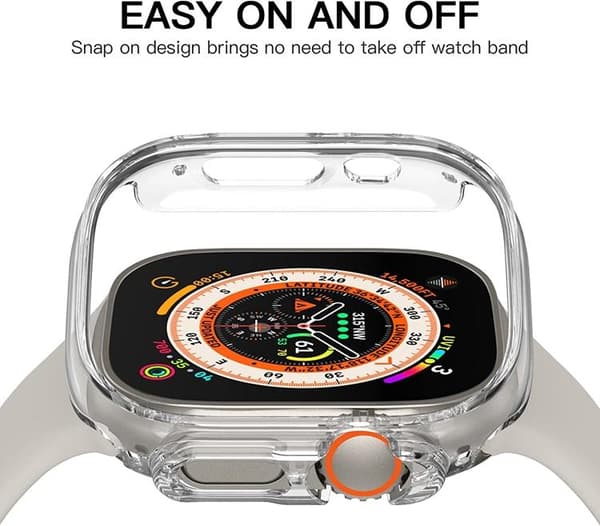Apple Watch Ultra (49mm) Skal Shockproof - Clear