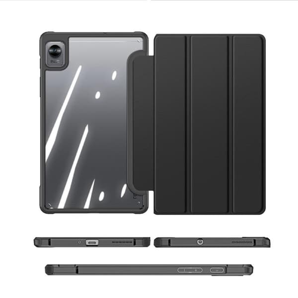 Dux Ducis Realme Pad Mini Fodral Toby Armored Flip Smart - Svart