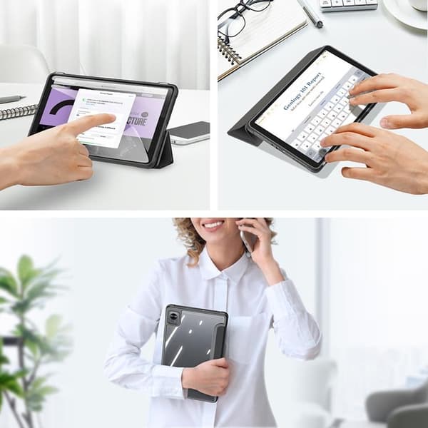 Dux Ducis Realme Pad Mini Fodral Toby Armored Flip Smart - Svart