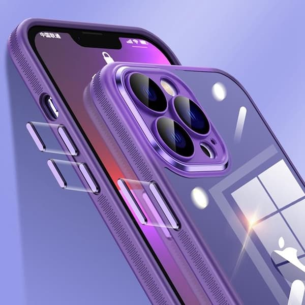 iPhone 14 Pro Max Skal Anti-slip TPU - Lila