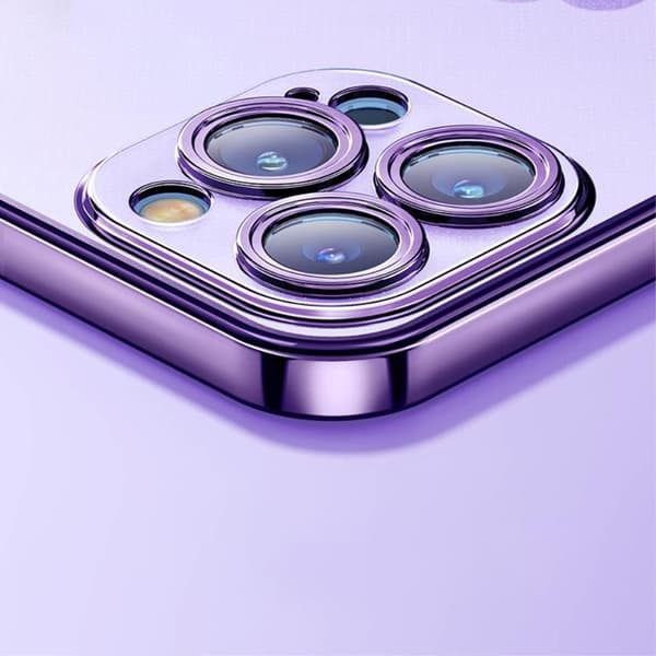 ROCK iPhone 14 Pro Skal Electroplating Matte - Lila