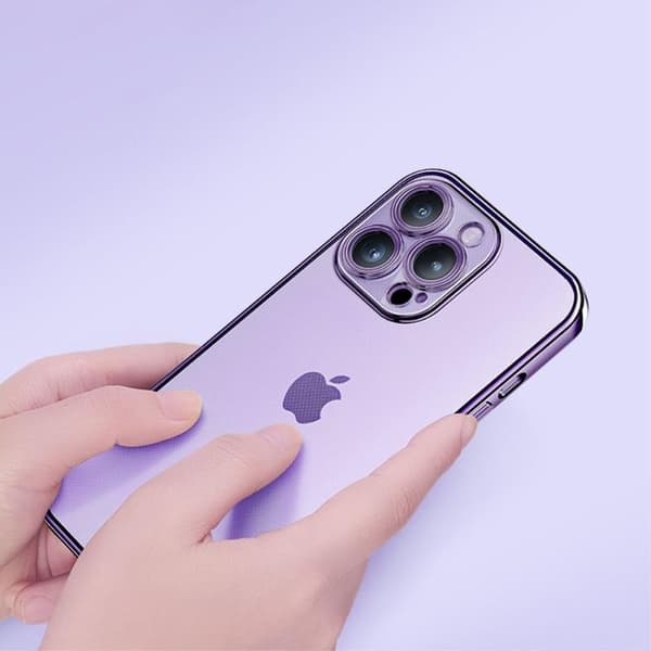 ROCK iPhone 14 Pro Skal Electroplating Matte - Lila