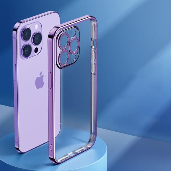 ROCK iPhone 14 Pro Skal Electroplating Matte - Lila