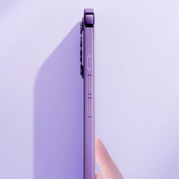 ROCK iPhone 14 Skal Electroplating Matte - Lila