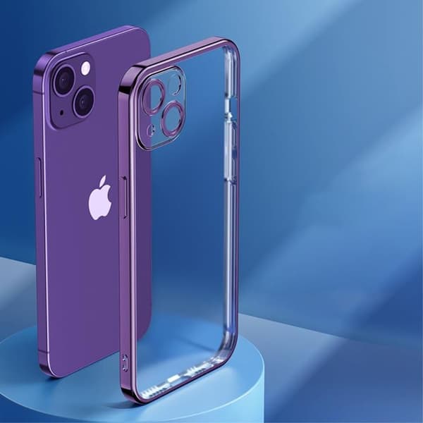 ROCK iPhone 14 Skal Electroplating Matte - Lila