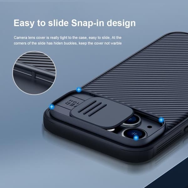 Nillkin iPhone 14 Plus Skal Magsafe CamShield Pro Series - Blå