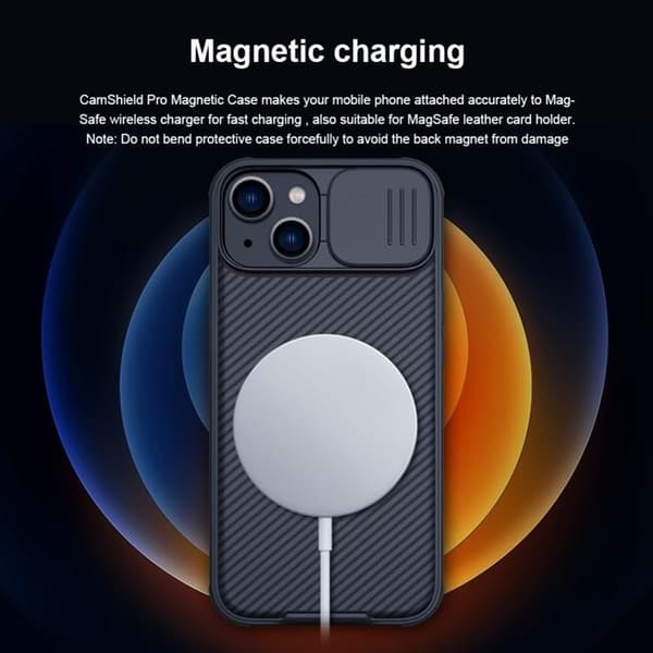 Nillkin iPhone 14 Plus Skal Magsafe CamShield Pro Series - Blå