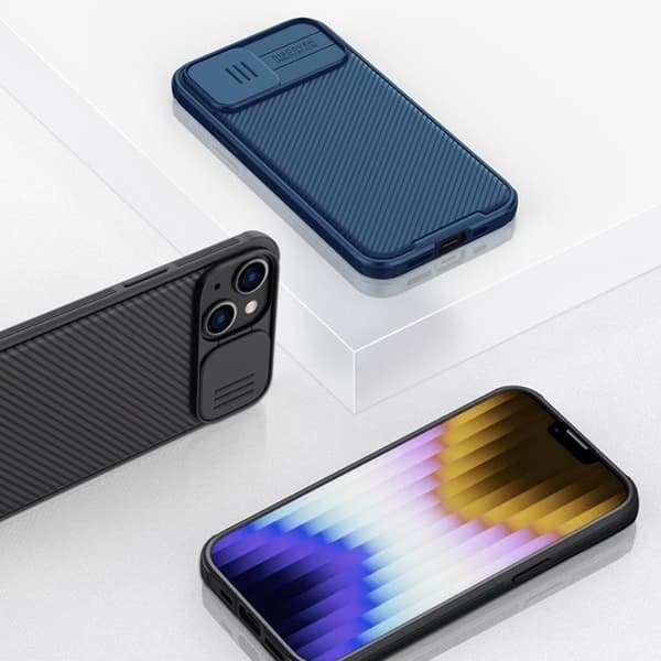 Nillkin iPhone 14 Plus Skal Magsafe CamShield Pro Series - Blå