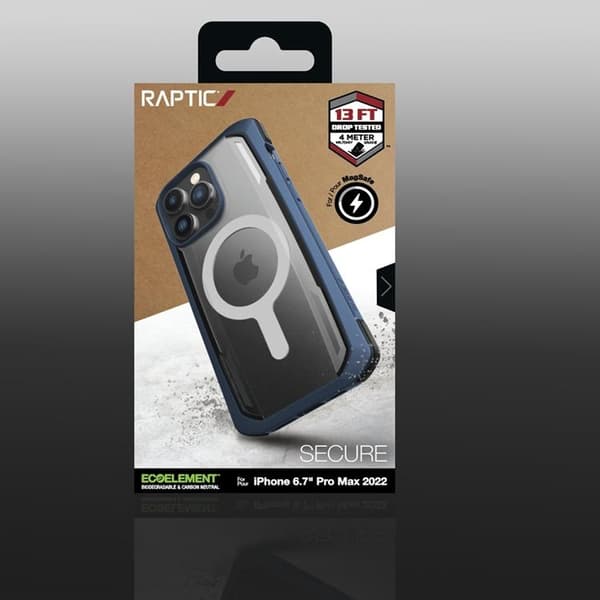 Raptic iPhone 14 Pro Max Skal Magsafe Secure Armored - Blå