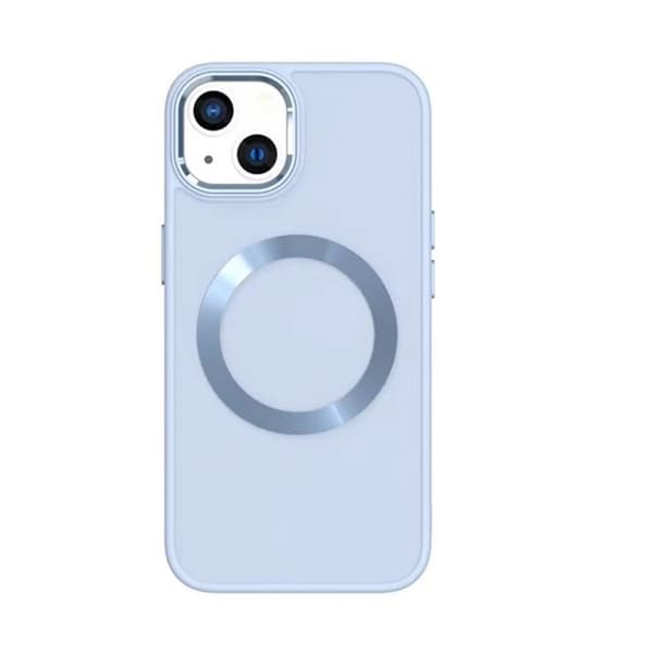 BOOM iPhone 14 Plus Skal Magsafe Liquid Silicone - Ljusblå