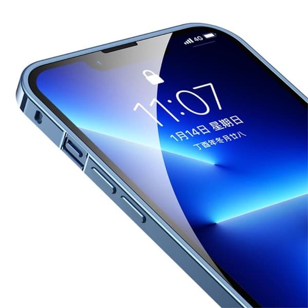 iPhone 14 Plus Skal Metall Slim - Svart