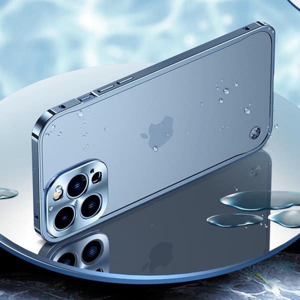iPhone 14 Plus Skal Metall Slim - Svart