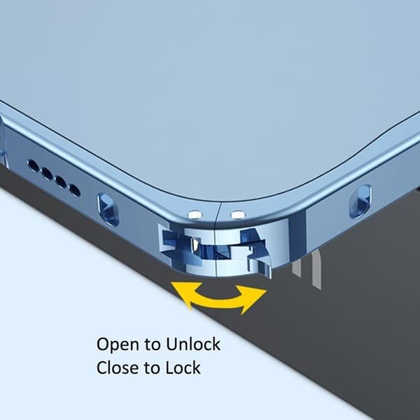 iPhone 14 Plus Skal Metall Slim - Svart