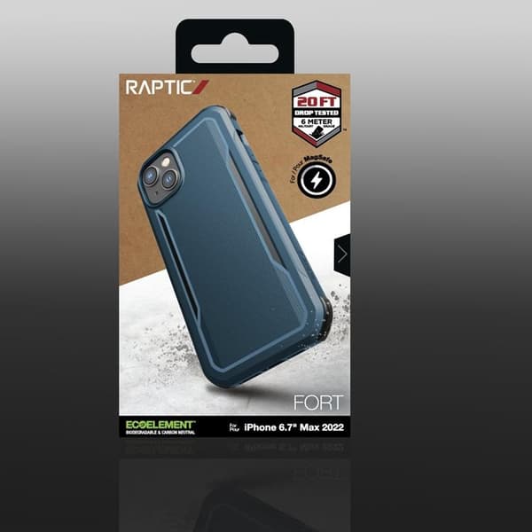 Raptic iPhone 14 Plus Skal Magsafe Fort Armored - Blå