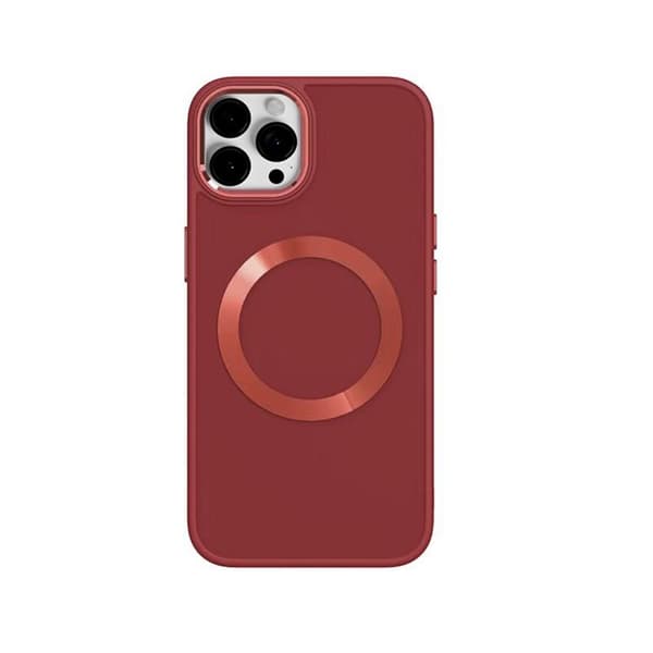 BOOM iPhone 13 Pro Skal Magsafe Liquid Silicone - Röd