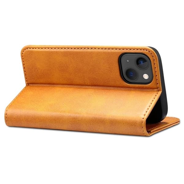 SUTENI iPhone 14 Plus Plånboksfodral Magnetic Kickstand - Khaki