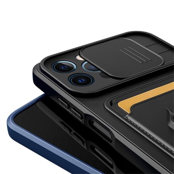 Rzants iPhone 14 Pro Skal Ring Korthållare - Blå