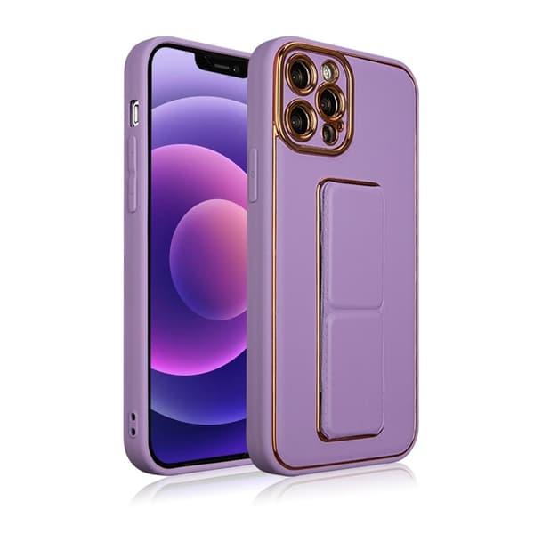 iPhone 12 Skal Kickstand - Lila