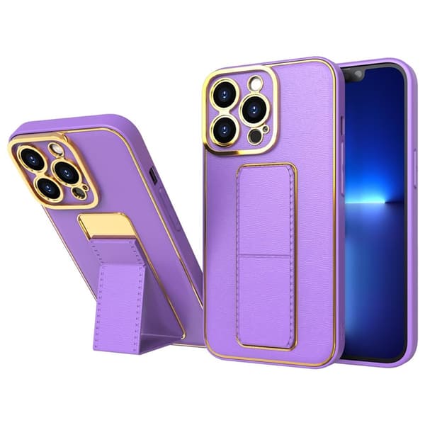 iPhone 12 Skal Kickstand - Lila