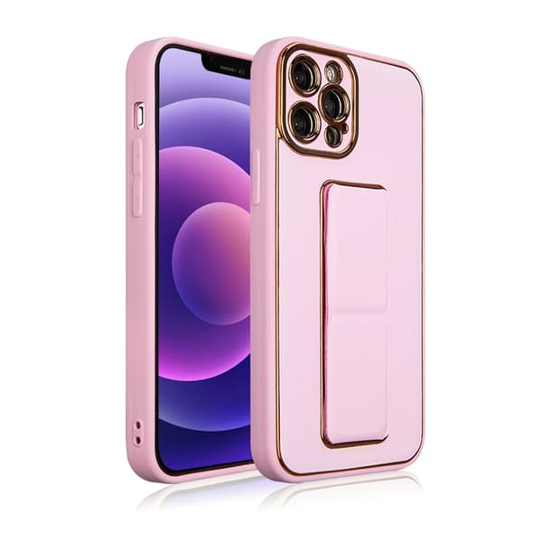 iPhone 12 Pro Skal Kickstand - Rosa