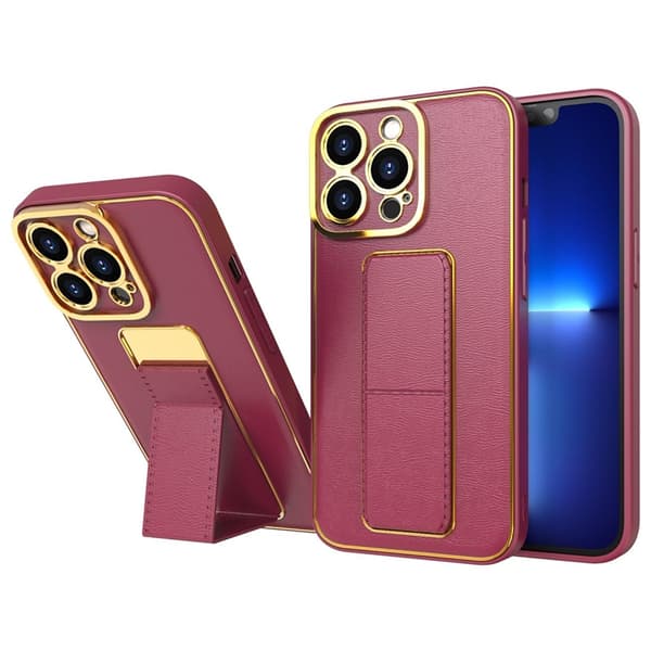 iPhone 13 Pro Max Skal Kickstand - Röd