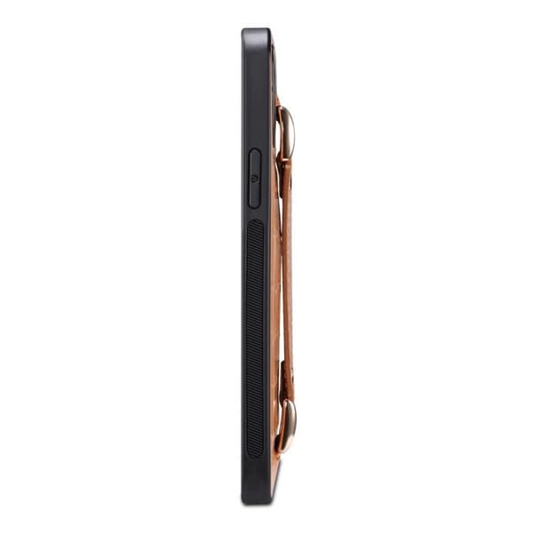 iPhone 14 Pro Max Skal Korthållare Crocodile - Rosa