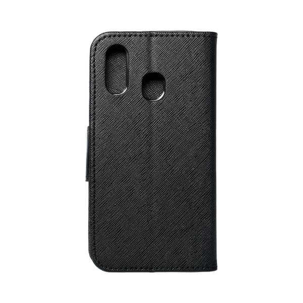 Galaxy A40 Plånboksfodral Fancy Eco Läder - Svart