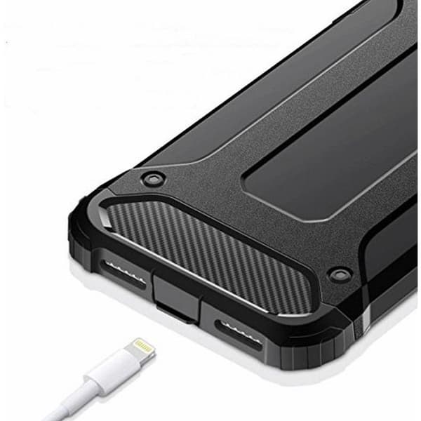 iPhone X/XS Skal Forcell Armor Hårdplast - Svart