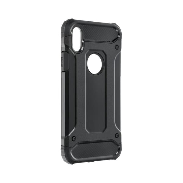 iPhone X/XS Skal Forcell Armor Hårdplast - Svart