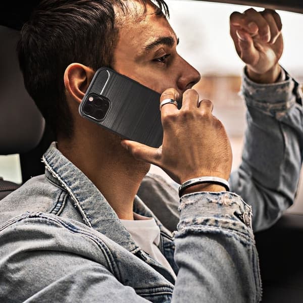 Huawei P20 Pro Skal Forcell Carbon Mjukplast - Svart