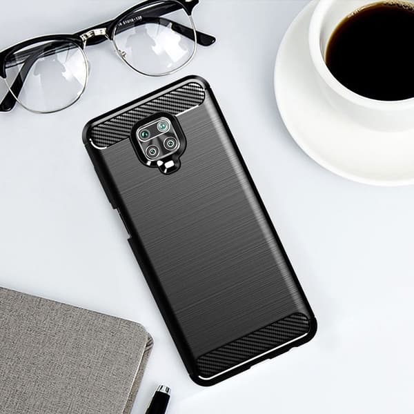 Xiaomi Redmi Note 9S/9 Pro Skal Forcell Carbon - Svart