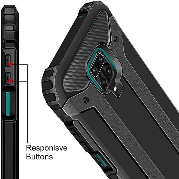 Xiaomi Redmi Note 9S/9 Pro Skal Forcell Armor - Svart