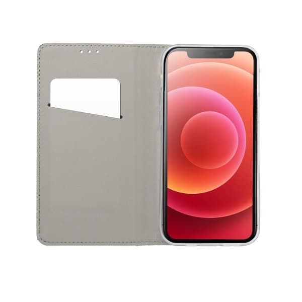Galaxy A22 4G Plånboksfodral Smart Konstläder - Röd