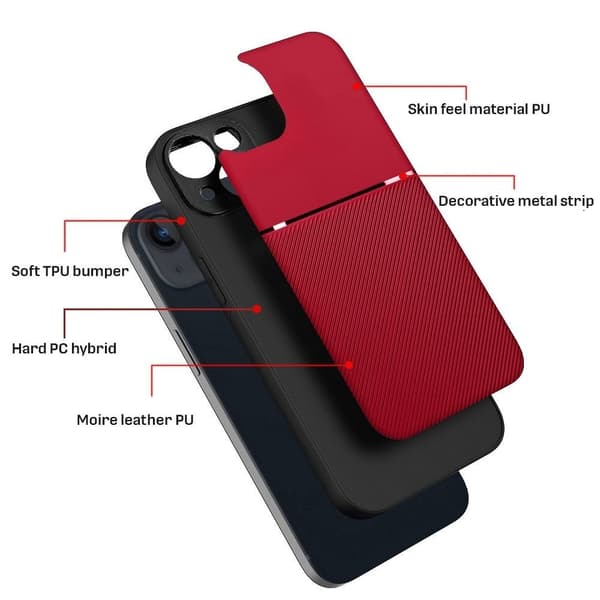 iPhone 7/8/SE (2020/2022) Skal Forcell Noble - Röd