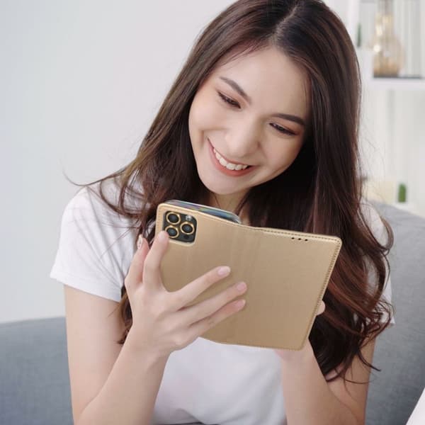 Redmi Note 11/11S Plånboksfodral Smart Konstläder - Guld