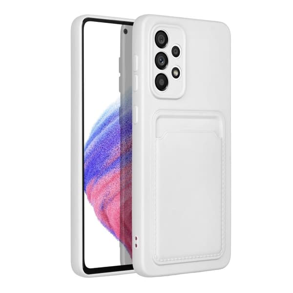 Galaxy A33 5G Skal Forcell Korthållare Mjukplast Vit